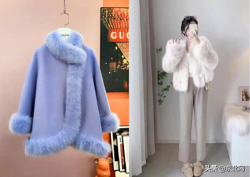 Northeast mink coat, fashion mink, warm speed delivery for a long coat in a rabbit