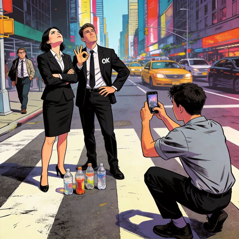 A funny picture of the news anchor