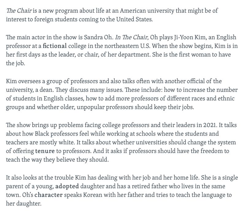 English news site