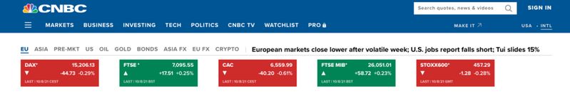 English news site