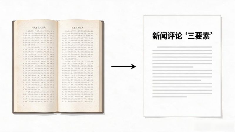 Four elements of news review articles